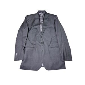 Brooks Brothers 1818 Madison‎ Gray Wool Blend Blazer  Jacket Men 44R Woven ItLy